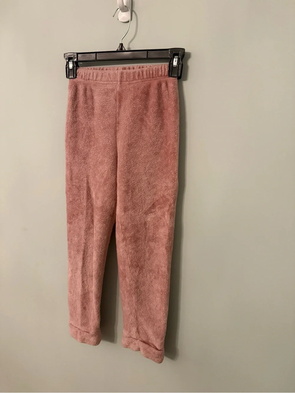 Girls Plush Pajama Set - Dusty Rose with Panda - Size 9